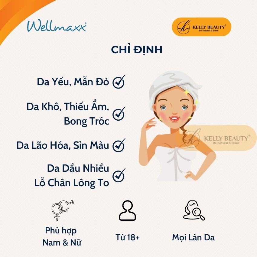 HA Gel Dưỡng Ẩm WELLMAXX Hyaluron 50ml - Cấp Ẩm Tầng Sâu, Làm Dịu Da; Tăng Đàn Hồi, Căng Bóng Da | KELLY BEAUTY