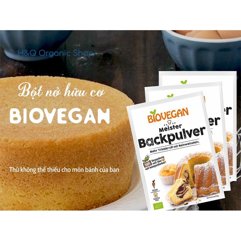 Bột nở hữu cơ BioVegan 17gr (không muối nhôm độc hại)