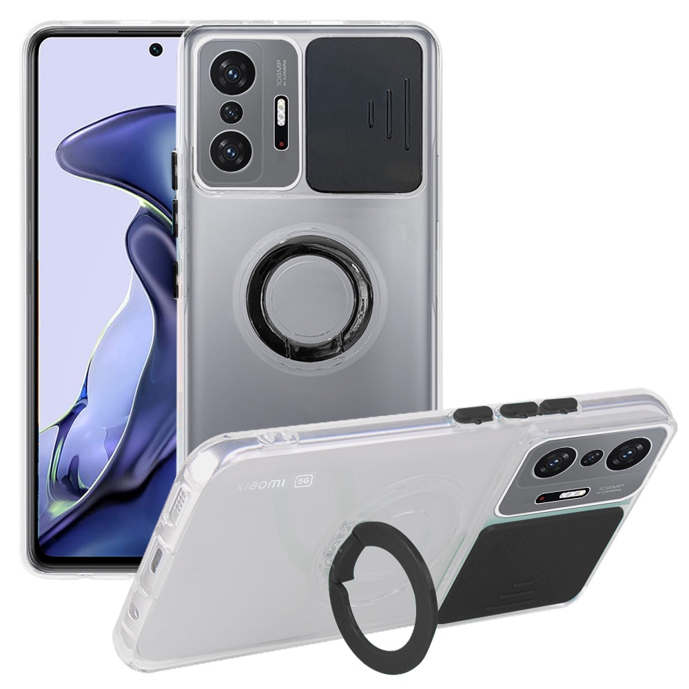 Phone Case Xiaom Mi 11 11 Pro Mi 11T 11T Pro Mi 11 Lite Redmi Note 10 10s 10 Pro Max Redmi K40 K40 Pro Poco F3 Poco X3 X3 Pro Poco M3 Pro 5G Slide Camera Ring Bracket Cover