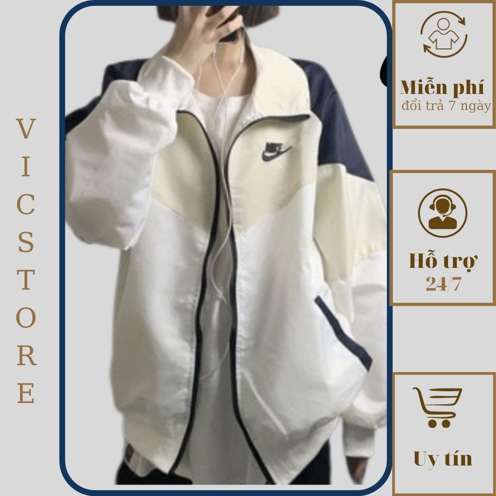 Áo khoắc gió 2 lớp dành cho cả nam và nữ - vic store vc700