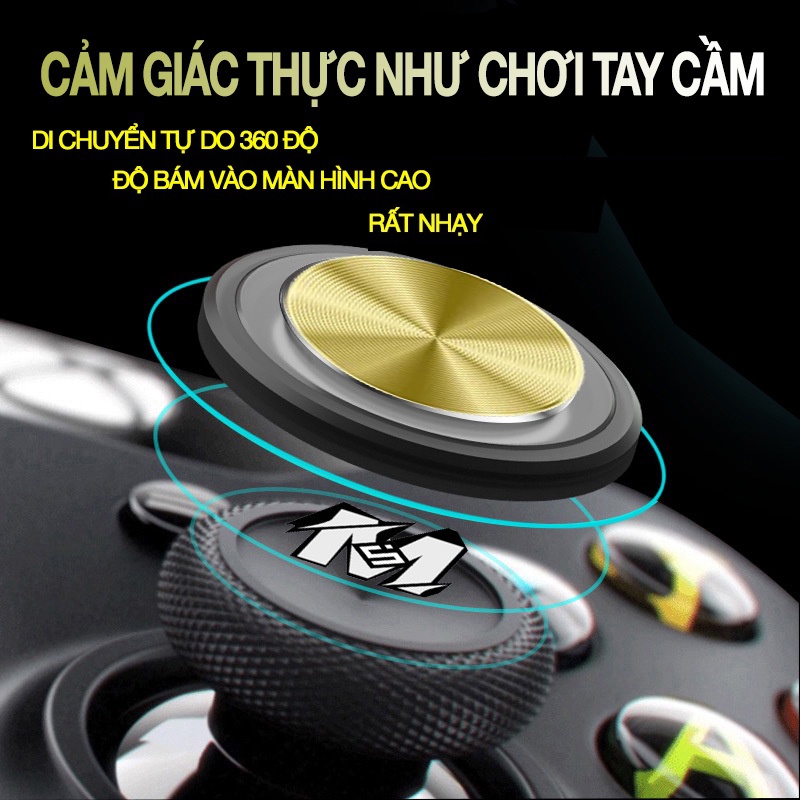 Nút chơi game joystick Q12 plus cho điện thoại chs game liên quân mobile,liên minh tốc chiến tặng bao tay chơi game ff