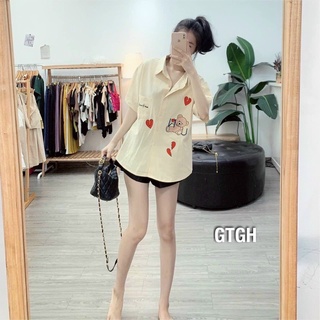 SET ÁO SƠMI GẤU QUẦN LEGGING