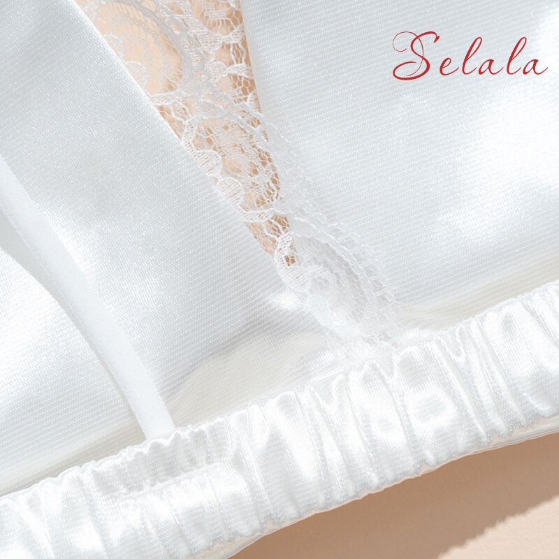 Áo Bra Selala Phi Lụa Đệm Mỏng Dây Chun Viền Ren Sexy Thu Hút BR05