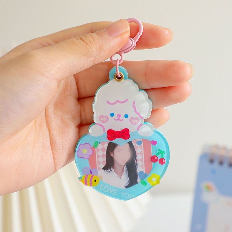 Hộp Đựng Thẻ Ảnh Bằng Acrylic In Họa Tiết Dễ Thương DIY