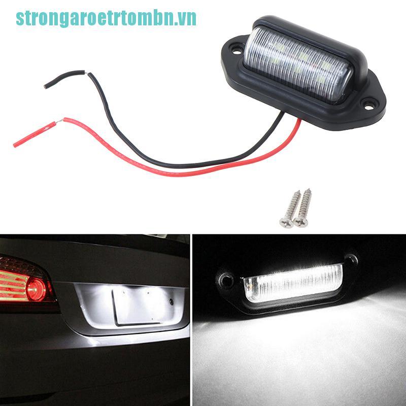 1 Đèn LED 6 Bóng 12V Gắn Biển Số Xe Hơi / Xe Tải / Tàu Thuyền Chống Thấm Nước