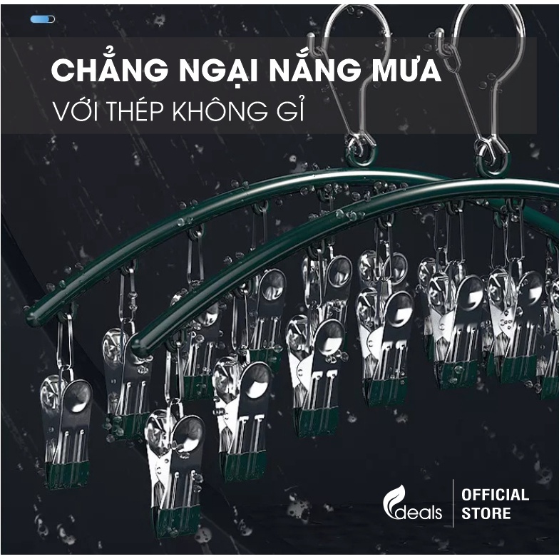 Móc Treo Vớ, Cà Vạt Chrome Thông Minh 10 trong 1 ECODEALS - Sang trọng, chắc chắn, tiết kiệm không gian tối đa