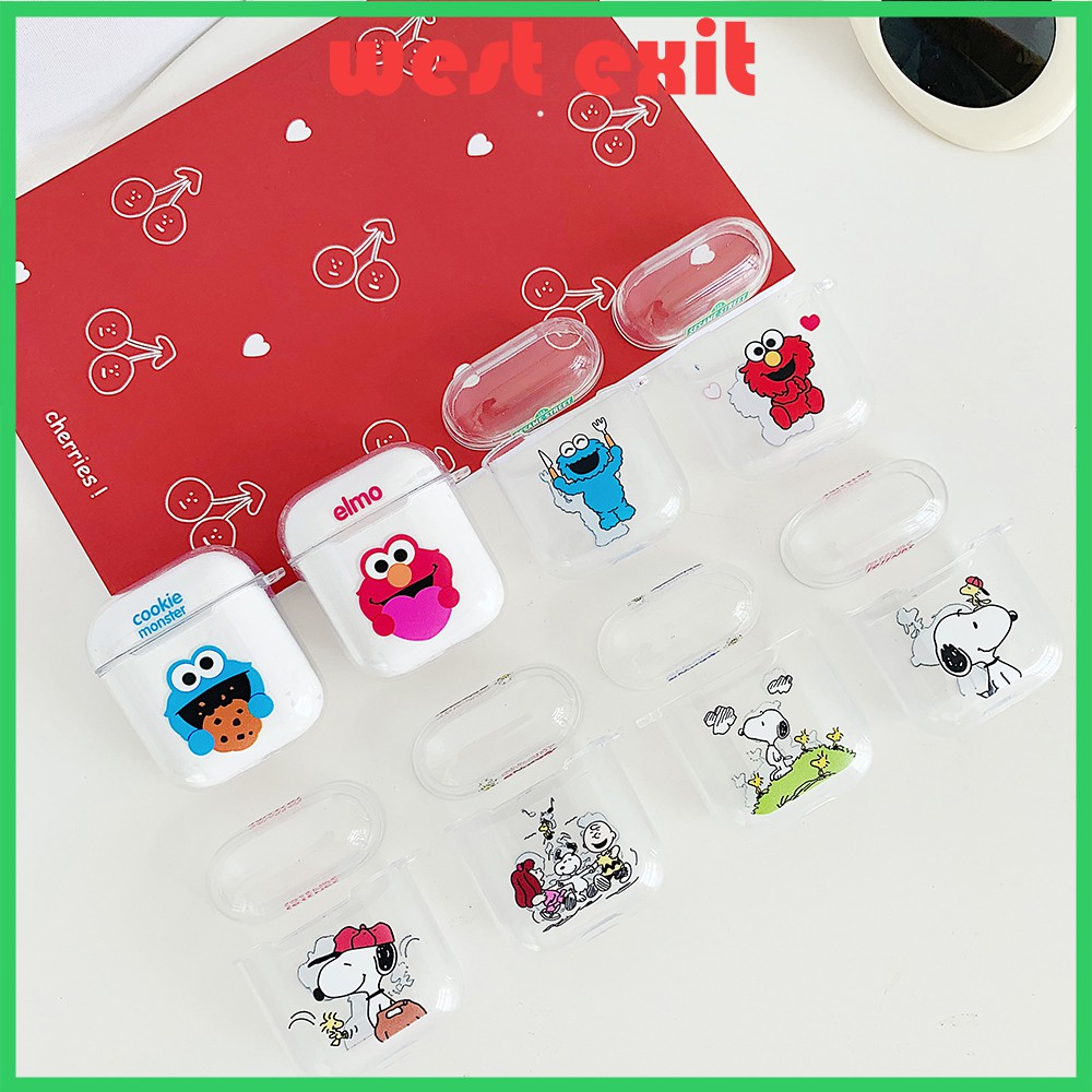 cute cartoon Snoopy kaws tpu soft AirPods case AirPods Pro case iPhone Bluetooth earphone case