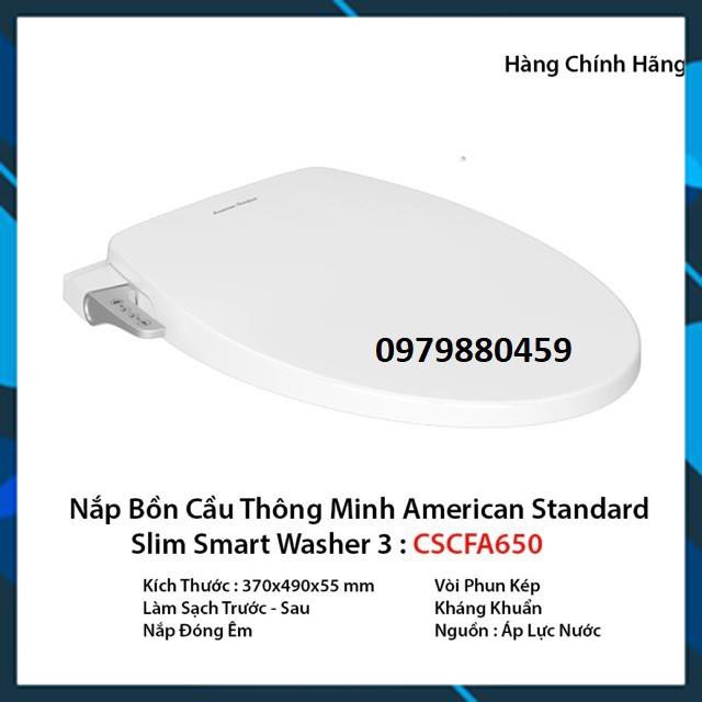 Nắp rửa cơ American Standard CSCFA650 Slim 3 dùng cho bồn cầu