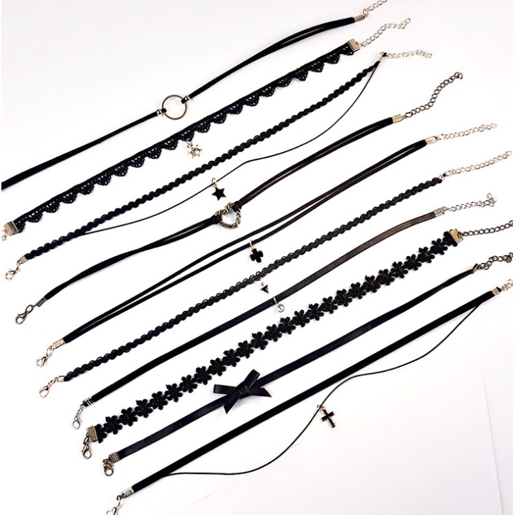 COMBO 10 Vòng cổ choker FREESHIP