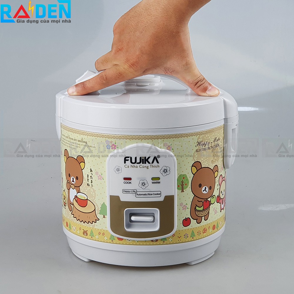 Nồi cơm điện nắp gài 1L Fujika FJ-CM10 dành cho 1 - 2 người ăn - Họa tiết ngẫu nhiên | BigBuy360 - bigbuy360.vn