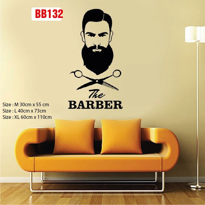 Decal dán làm đẹp cửa tiệm Barber và Salon, thu hút khách hàng, tạo điểm nhấn cho tiệm  P9