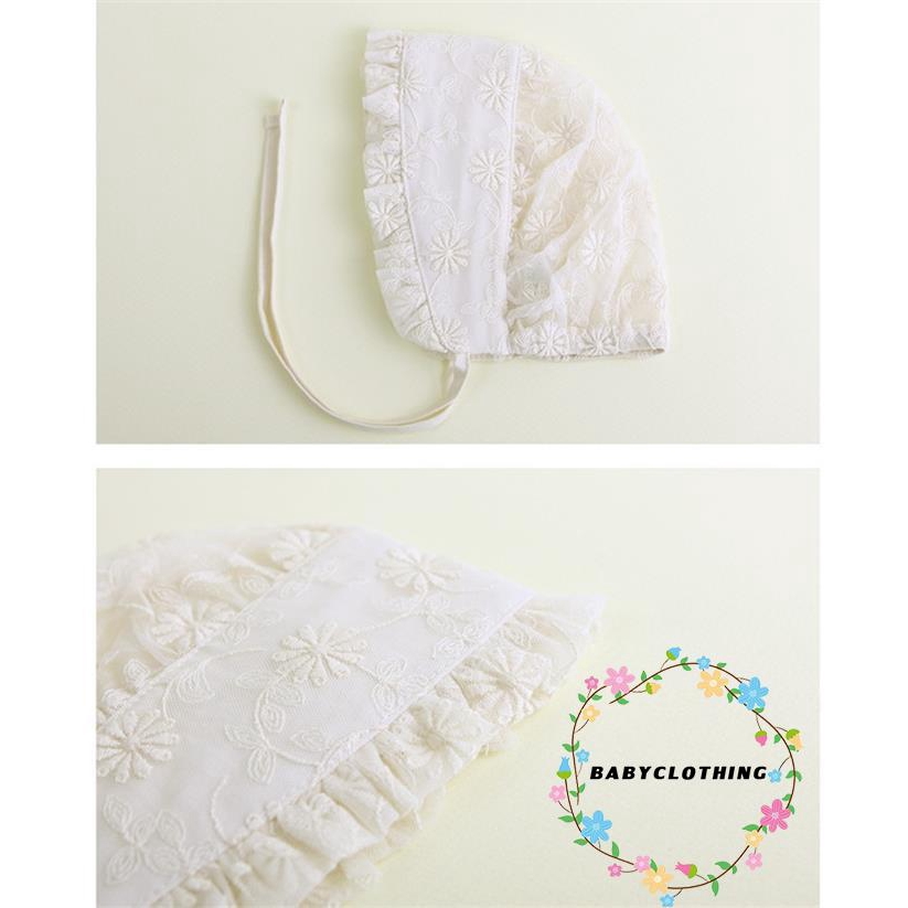 ღWSVღSummer Breathable Hat Newborn Baby Hollow Small Flower Sun Hat Kids Lace Hat