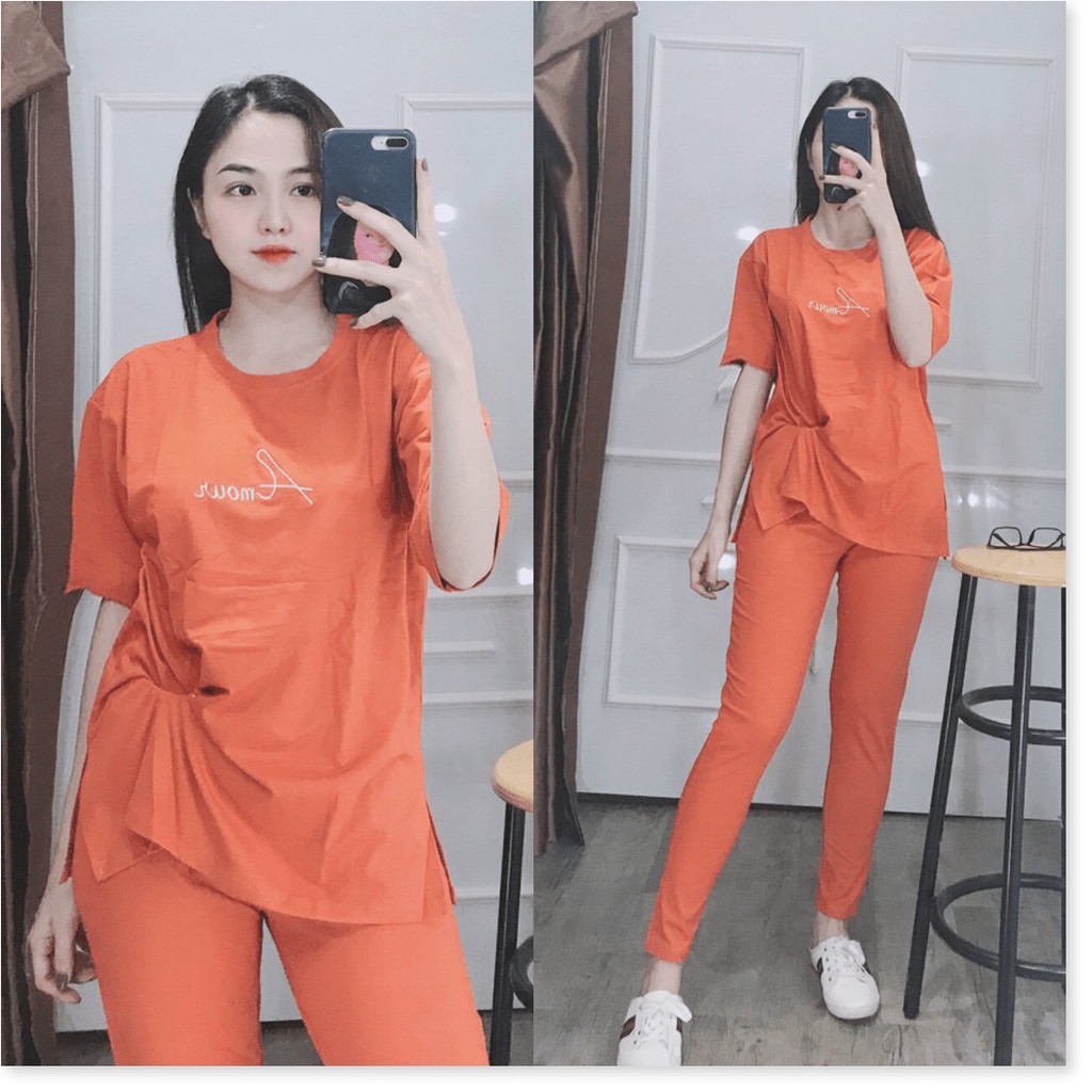 SET BỘ THUN NỮ,CHẤT LIỆU VÃI THOÁNG MÁT VÀ CO GIẢN 4C LANA FASHION
