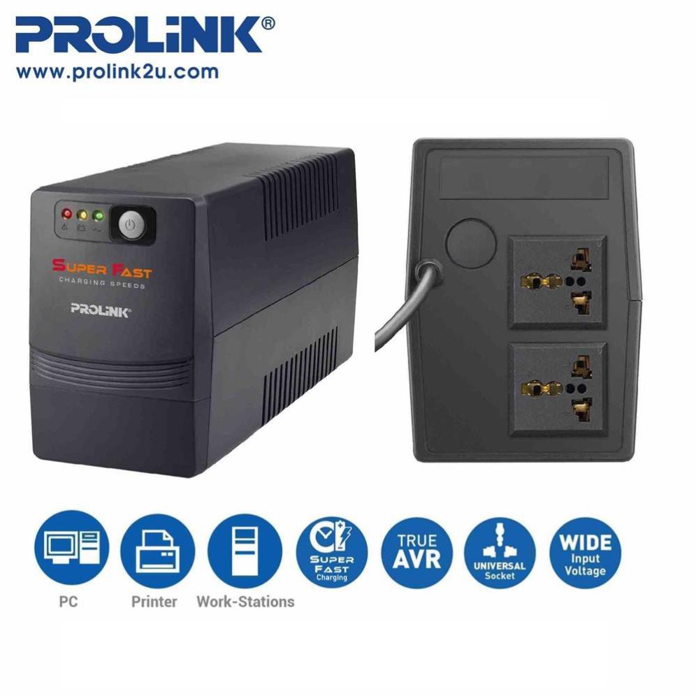 Bộ lưu điện Prolink PRO700SFC 650VA 455W