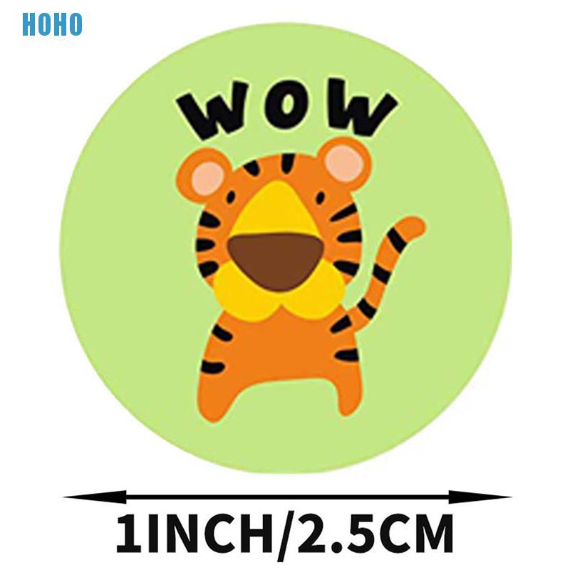Cuộn 500 Hình Dán Trang Trí Hình Động Vật Hoạt Hình Xinh Xắn