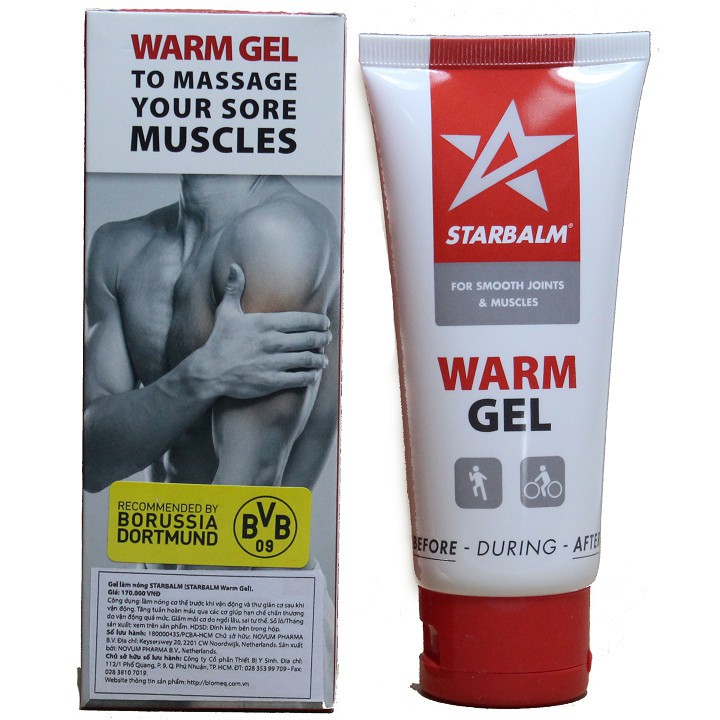 Gel Làm Nóng Cơ,Dầu Lạnh Giúp Tăng Tuần Hoàn Máu Qua Cơ Hạn Chế Chấn Thương Starbalm Warm Gel Hà Lan 100ml