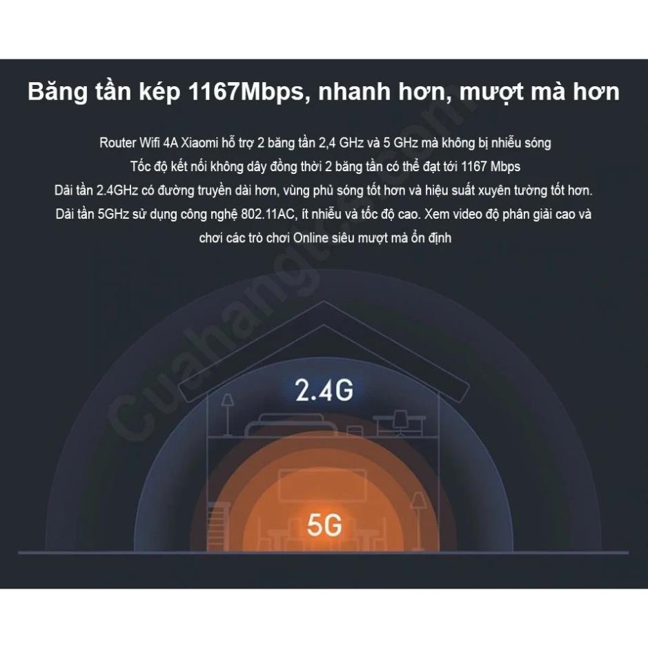 Bộ phát wifi Xiaomi 4A, wifi router 4C Xiaomi, băng tần kép