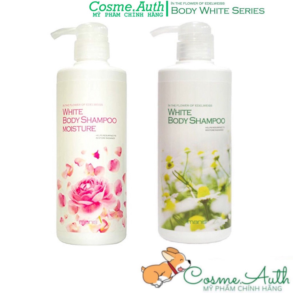 Sữa Tắm White Body Shampoo Manis Hương Hoa Hồng – Chai 450ml