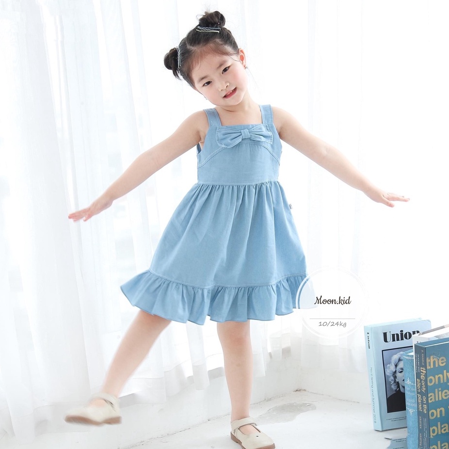 Váy bò 2 dây cho bé xịn xò từ 8-20kg