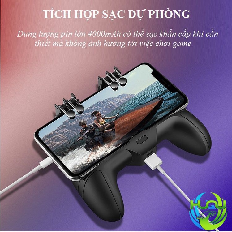 Tay Cầm Chơi Game Huqu F8-Thiết Kế Nhỏ Gọn .