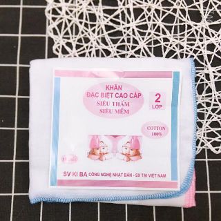 Khăn sữa kiba loại 2 lớp