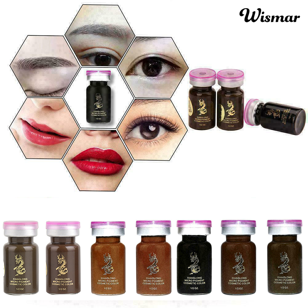 WISMAR Beginner Semi Permanent Plant Tattoo Pigment Eyebrow Eyeliner Lip Paint Ink