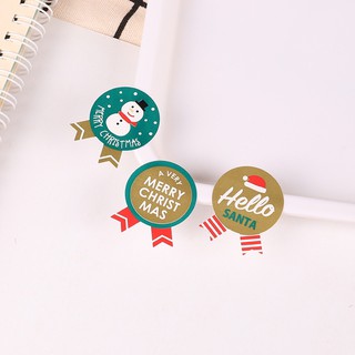 Sticker tem dán trang trí giáng sinh bảng 9 miếng