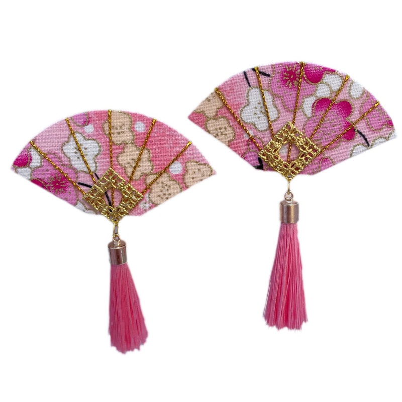 Kẹp Tóc Hình Quạt Chống Trượt Phong Cách Nhật Bản