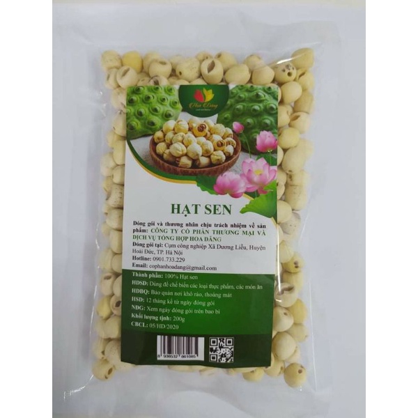 HẠT SEN HOA ĐĂNG - 200G