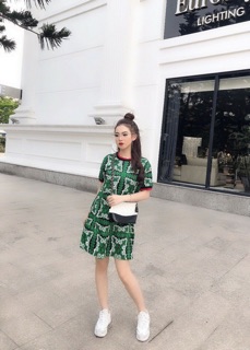Váy thun tay cộc cao cấp Express.đầm suông chất thun cotton thể thao.