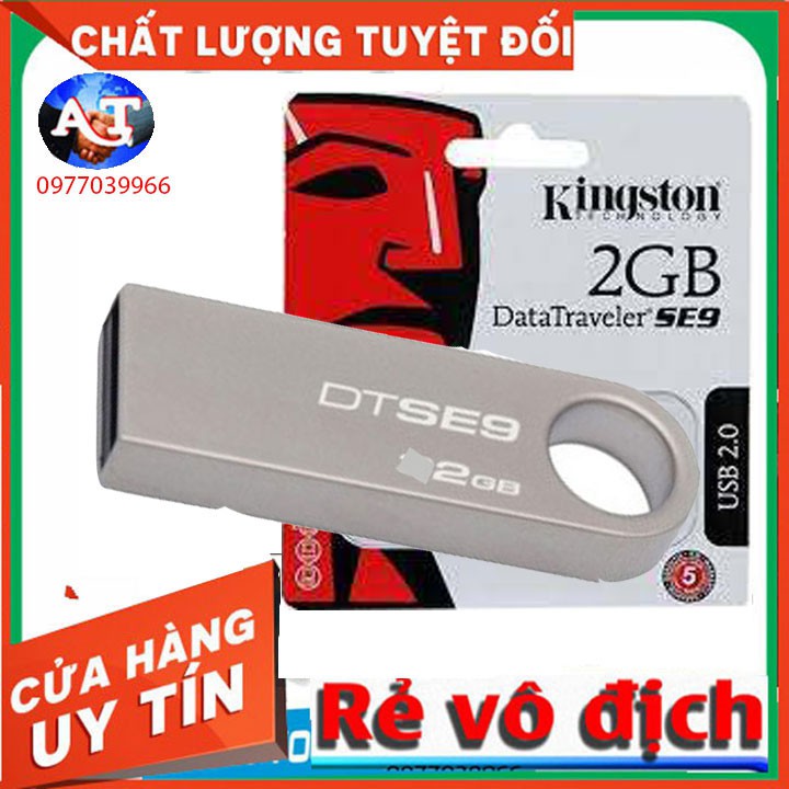 USB Kingston 2gb vỏ thép kim loại nguyên khối có đủ định dạng NTFS VÀ FAT32