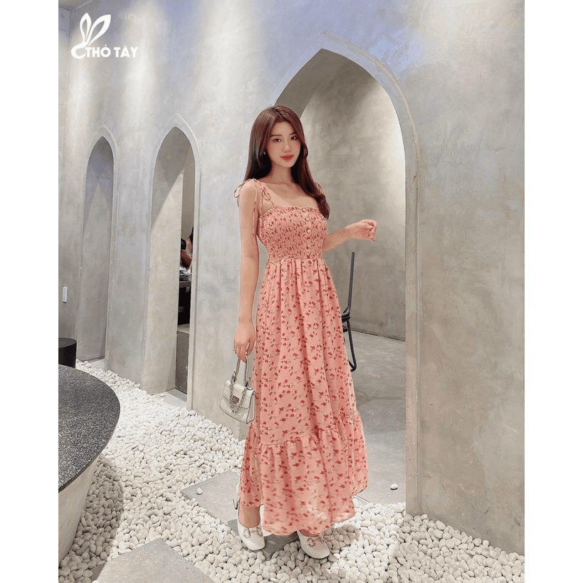 [HCM] Đầm maxi hoa đi biển cho mùa hè tôn dáng xinh xắn cho các nàng KME FASHION