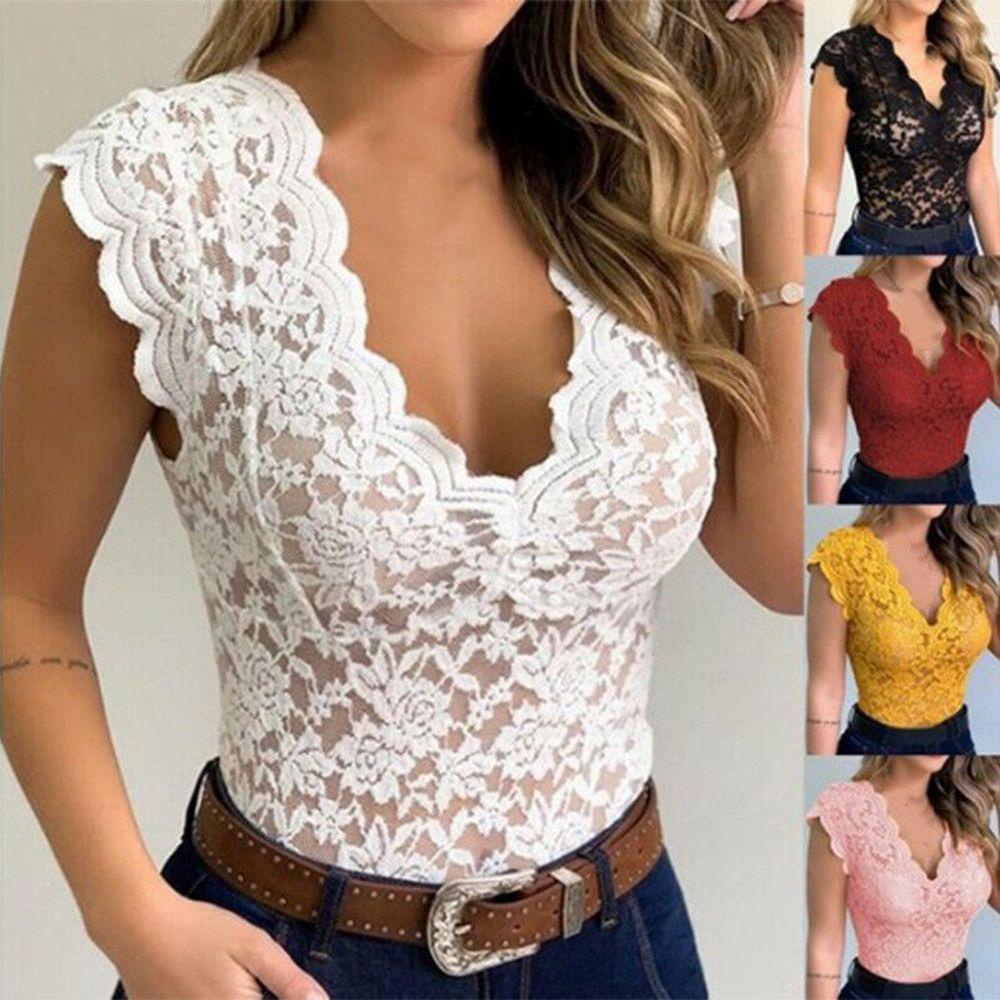 Áo Thun Nữ Phối Ren Dáng Ôm Hợp Thời Trang Kat1