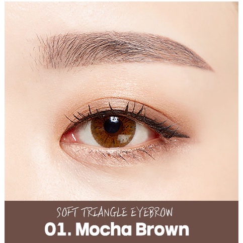 Coringco Bút Chì Kẻ Lông Mày Đầu Tam Giác Mềm Mại Lâu Trôi