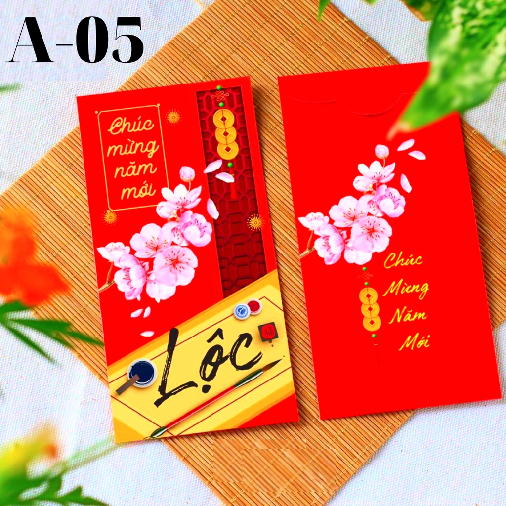 🌝SP MỚI🌝 Bao Lì Xì Đẹp Tết 2022 Hoạt Hình Con Cọp Dễ Thương Thần Tài Tiền Đô-Độc Lạ-Giá Sỉ-Rẻ-Màu Đỏ-Chất Giấy C150-Cứng