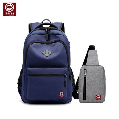 Combo Balo Laptop Thời Trang HR244 Và Túi Đeo Chéo HARAS HR147