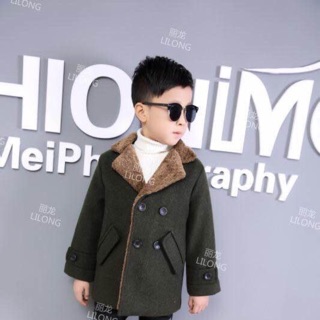 Áo khoác dạ bé trai 