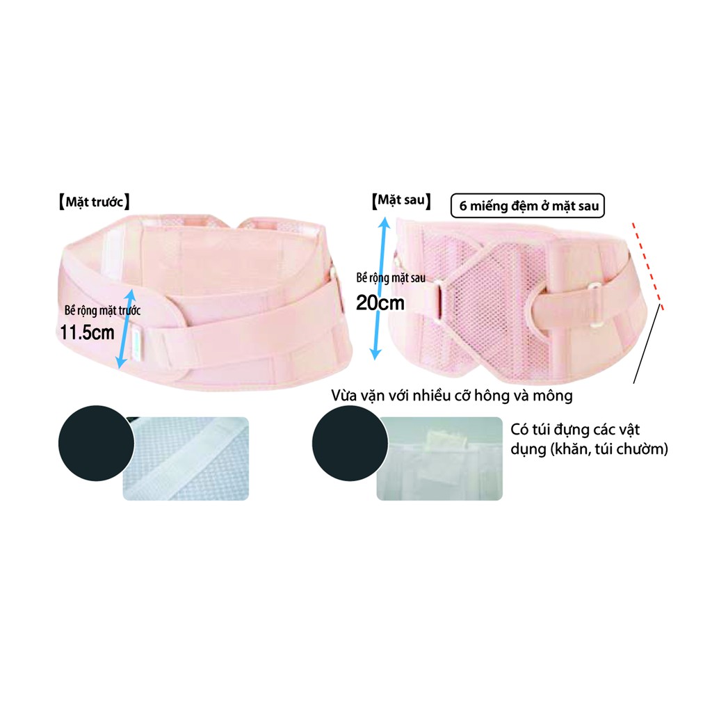 Đai cột sống Bonbone Pro Hard Slim - Made in Japan