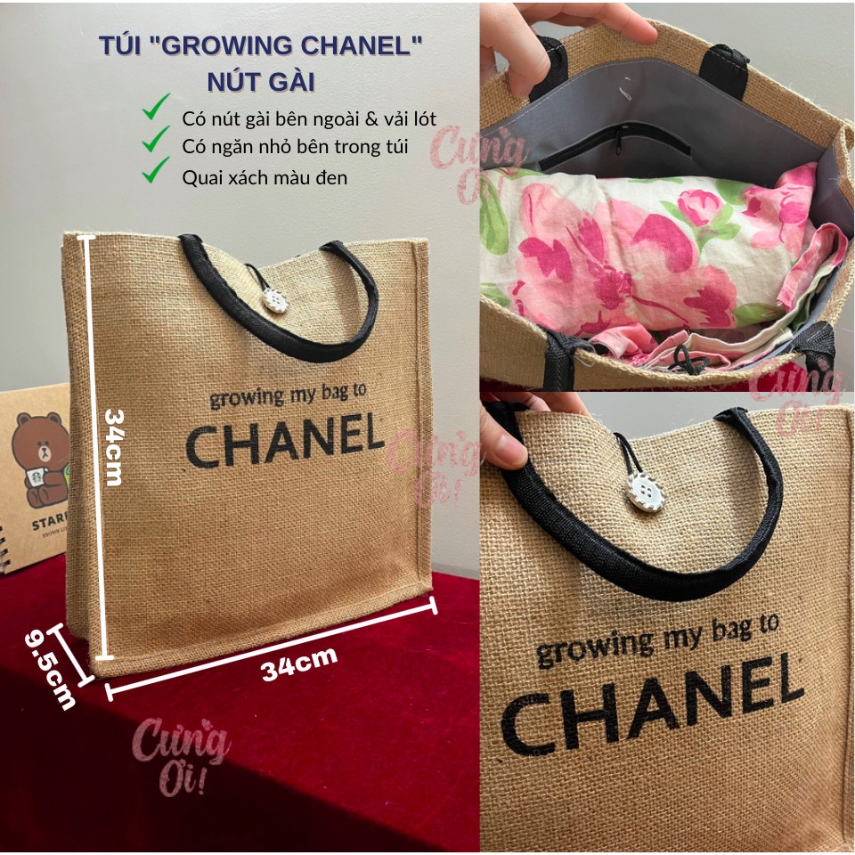 Túi Cối Xuất Khẩu Đủ Mẫu & Size - Có Vải Lót + Nút Bấm + Ngăn Nhỏ Bên Trong Túi