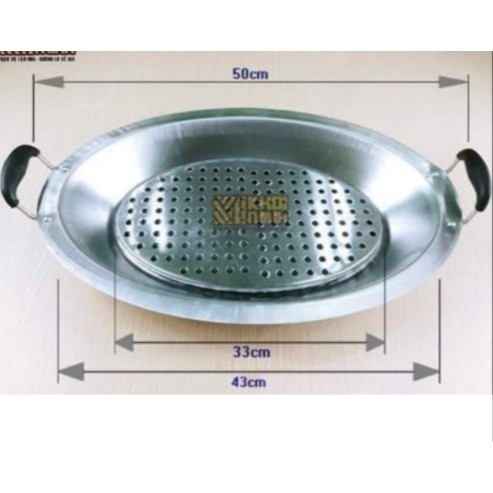 [ BAO GIÁ TOÀN QUỐC ] KHAY CÁ CHÉP OM RƯA INOX SIZE LỚN HÀNG CHẤT LƯỢNG CAO