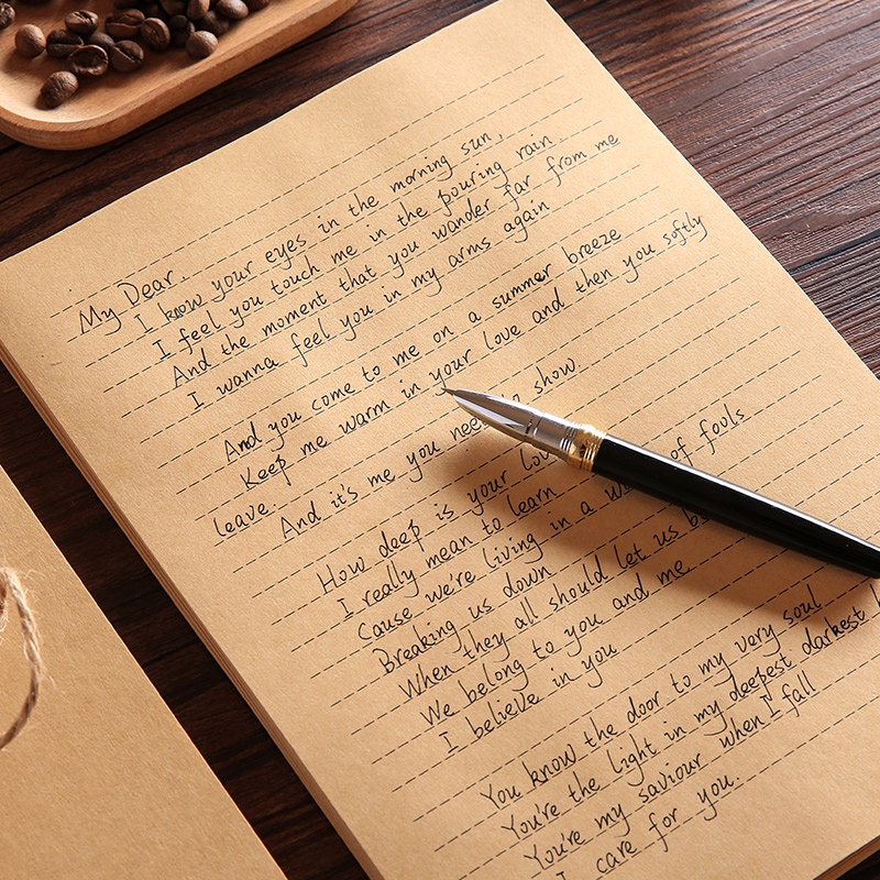 Giấy Kraft xi măng gói hàng A4 gói hàng quà vintage in ấn bao test mọi máy in 100 tờ