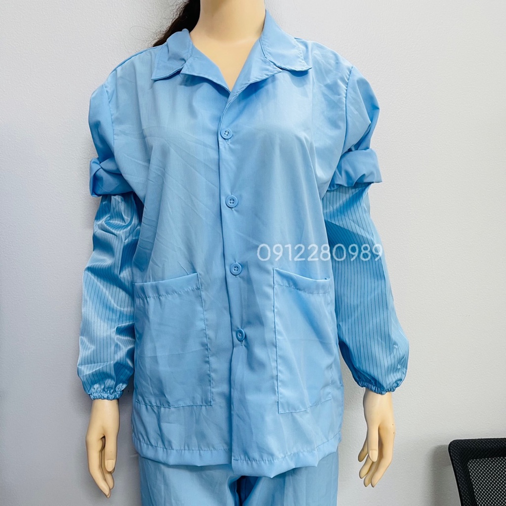 Ống tay phòng sạch chống tĩnh điện_ Hình chụp thật