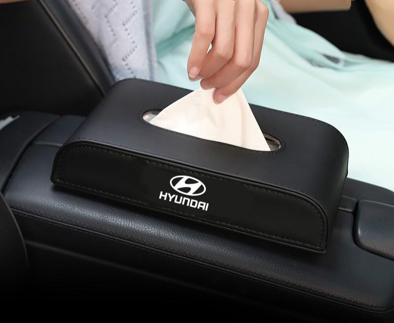 Hộp Đựng Khăn Giấy Cho Hyundai Logo Ioniq Hybrid Elantra Tucson Reina Santa Fe Kona Accent Ix35