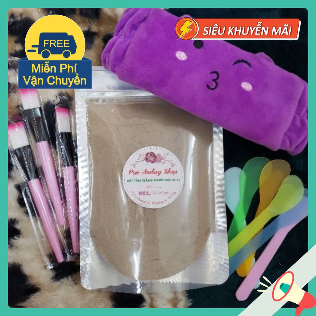 Bột Thuốc Bắc 24 Vị Nguyên Chất Trắng Da, Giảm Sạm, Mờ Nám - Mỹ Phẩm Handmade