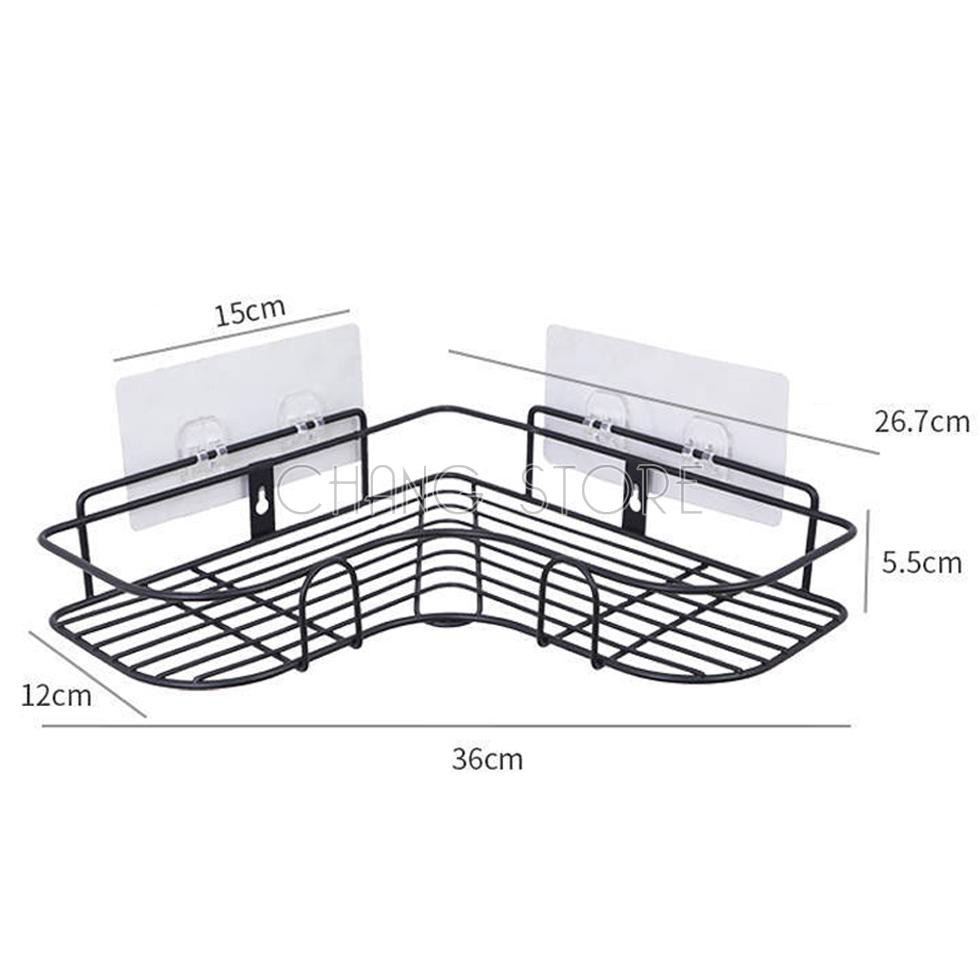 Kệ góc dán tường siêu dính trong nhà tắm ,nhà bếp siêu tiện dụng