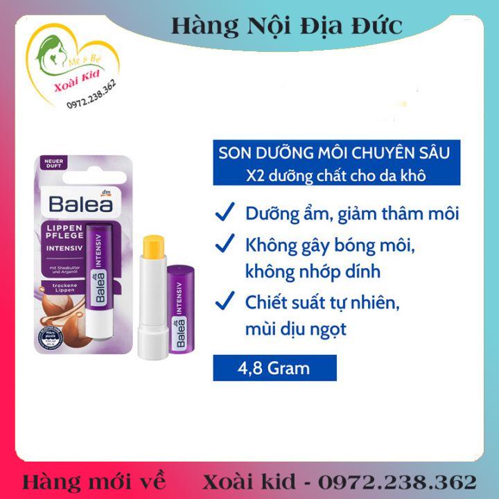 [auth] Son dưỡng môi Balea giúp môi căng bóng, mềm mịn                                         nội địa Đức,Đủ Bill [Hot]