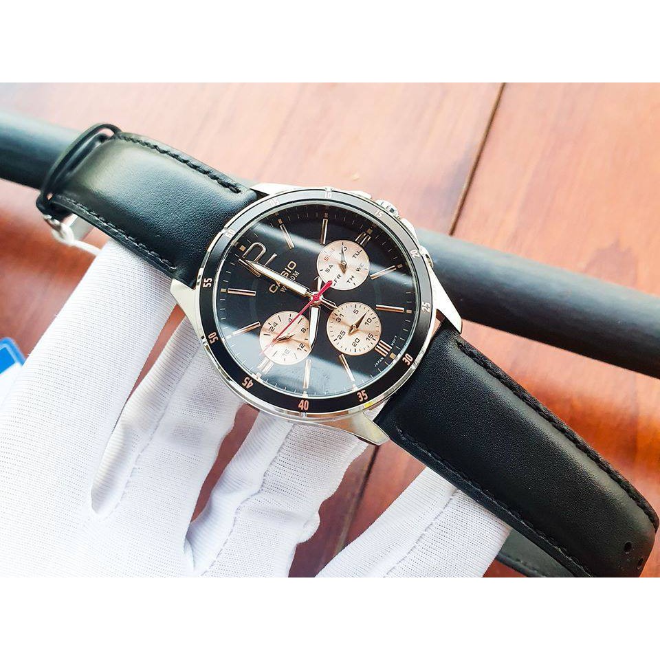 Đồng hồ nam CASIO chính hãng MTP-1374L, dây da | BigBuy360 - bigbuy360.vn