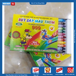 [GIÁ SỐC] Bút sáp màu thơm MIC 12 màu, Sáp tô màu cho bé - 1 Bộ