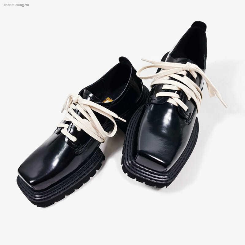 Giày da đế dày mũi vuông phong cách Anh Quốc cá tính cho nữ
 | BigBuy360 - bigbuy360.vn