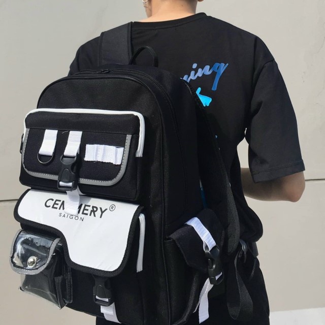 [HÀNG CAO CẤP] Balo Local Brand CEMMERY Phản Quang Và Hologram Đi Học, Đi Chơi Thời Trang Chống Nước